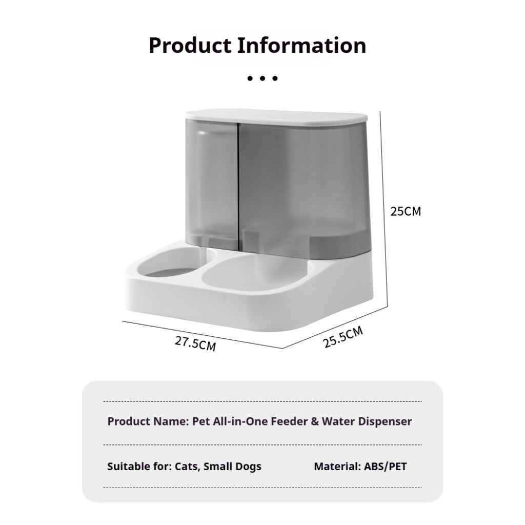 Kopipets 4L Pet Water Fountain / Food Feeder Cats, Dogs & Rabbits Sold Separately Large Capacity Easy Return