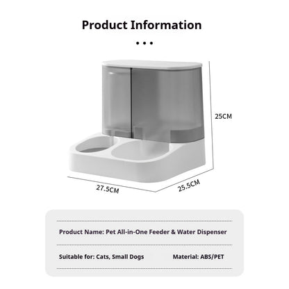 Kopipets 4L Pet Water Fountain / Food Feeder Cats, Dogs & Rabbits Sold Separately Large Capacity Easy Return