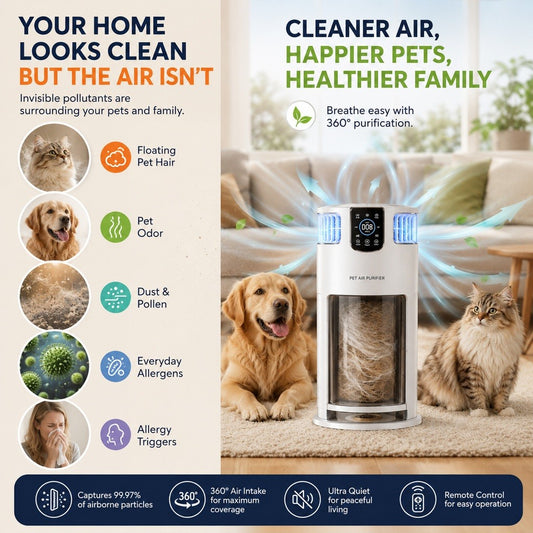 Kopipets Smart Pet Air Purifier HEPA13 With APP