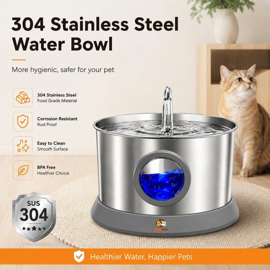 Kopipets 4L Wireless Pet Water Fountain