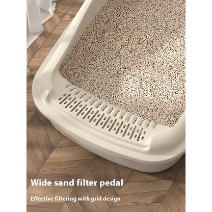 Kopipets Cat litter box large cat toilet open anti-splash cat litter box