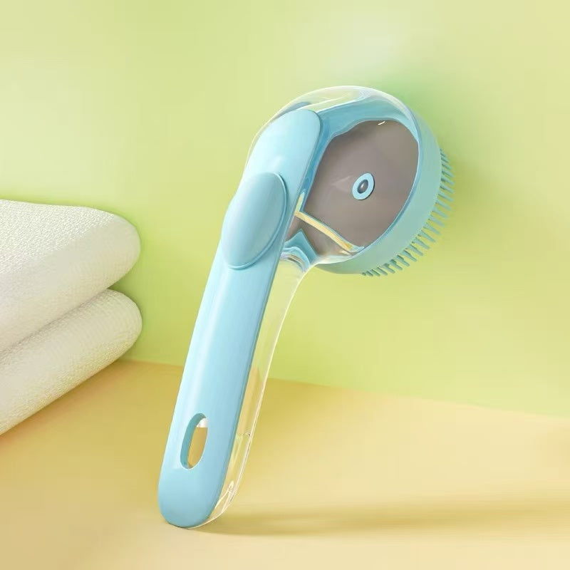 Kopipets Pet Bath Brush - Silicone Massage Grooming Tool for Cats & Dogs | Waterproof Deshedding Scrubber