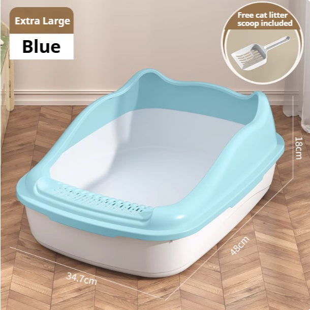 Kopipets Cat litter box large cat toilet open anti-splash cat litter box