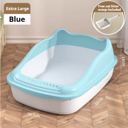 Kopipets Cat litter box large cat toilet open anti-splash cat litter box