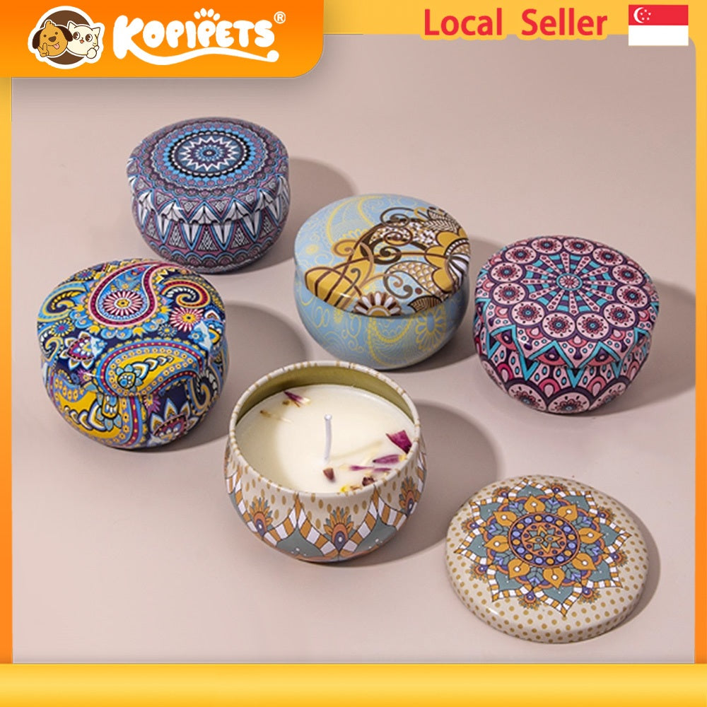 Kopipets Premium Soy Wax Aromatherapy Candles Dry Flower 15Hour+ Burn Fragrance for Home Relaxing Scents Gift