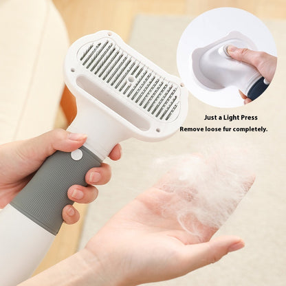 Kopipets 2-in-1 Pet Blow Dry Brush Low Noise Hair Dryer&Comb for Dogs (Poodle/Teddy)&Cats,Anti-Shed
