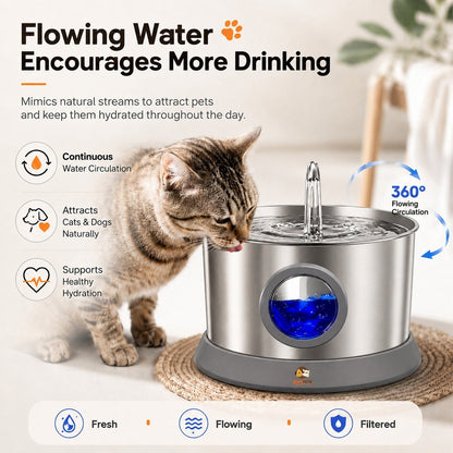 Kopipets 4L Wireless Pet Water Fountain