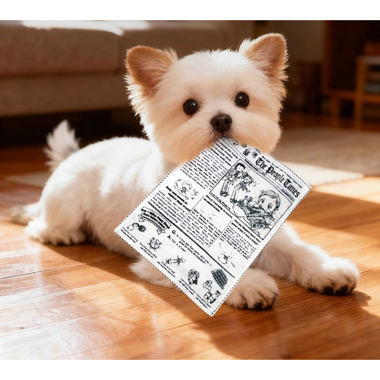 Kopipets Crinkle Paper Dog Toy – Realistic Newspaper Design with Squeaker | Ultra-Durable Chew & Mental Stimulation