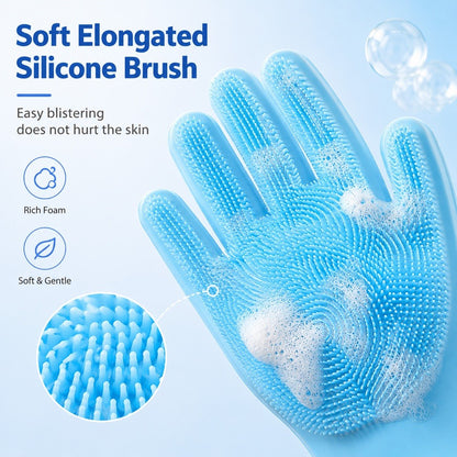Kopipets 33x14.5cm Silicone Pet Bath Gloves