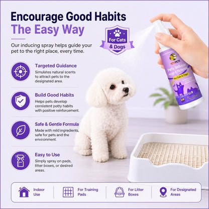 KOPIPETS 100ml Pet Inducer Spray – Beginner-Friendly & Easy Training, High Efficiency Toilet Trainer for Cats & Dogs