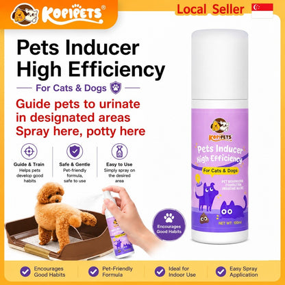 KOPIPETS 100ml Pet Inducer Spray – Beginner-Friendly & Easy Training, High Efficiency Toilet Trainer for Cats & Dogs