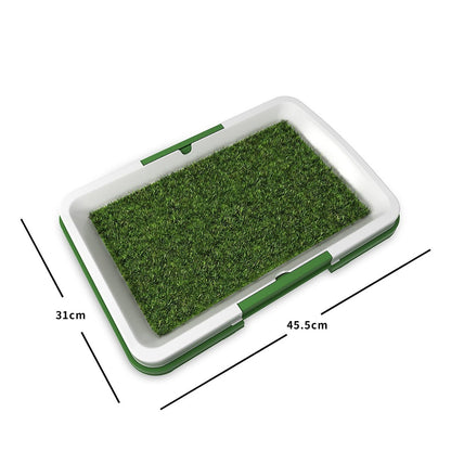 Koipets Pet Grass Toilet Large Dog Potty with Detachable Grid, Flip Cover & Easy Cleaning Design