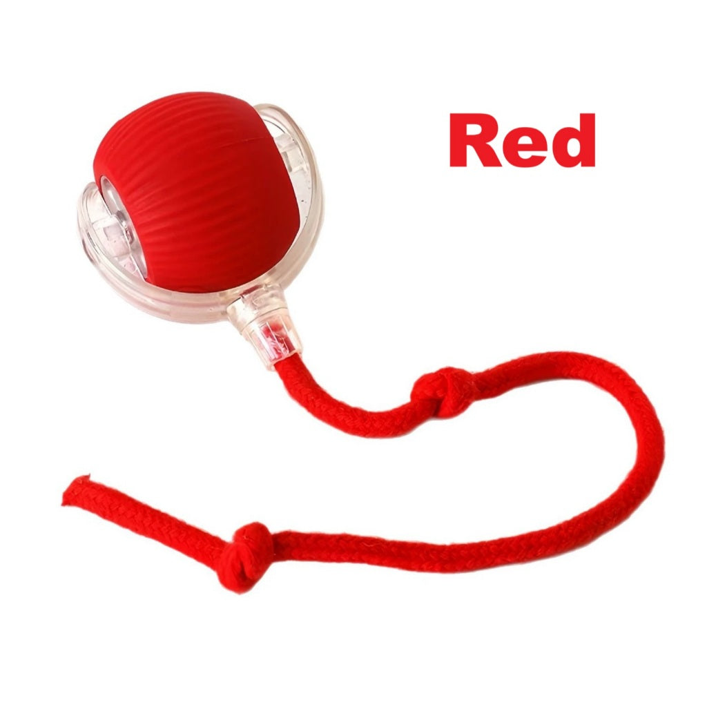 Kopipets Automatic Self-Moving Cat Toy Ball - Smart Interactive Teaser with Flashing Lights & Random Bounce