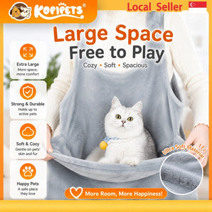 Kopipets cat cuddle apron for hands-free carrying and bonding, Singapore