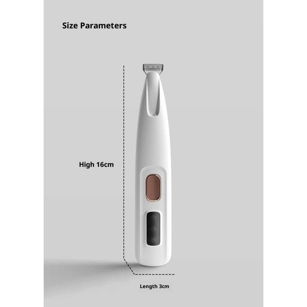 Kopiets Pet Hair Trimmer Silent Clipper for Cats & Dogs, Wide Blade, Washable, No Hair Jamming
