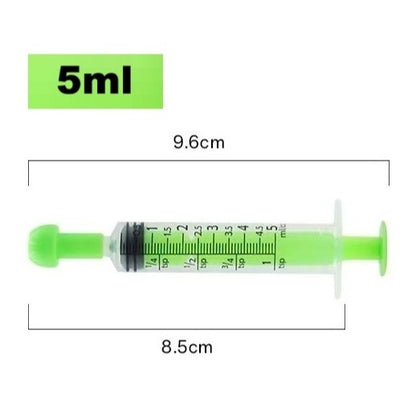 Kopipets Pet Feeding Syringe - Colorful Plastic Medicine Dispenser for Cats/Dogs (5ml/10ml)