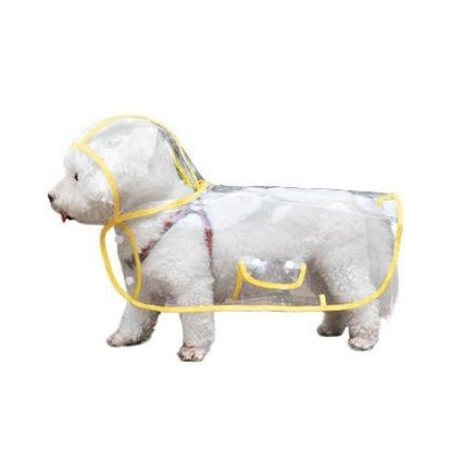 Kopipets Waterproof Dog Raincoat - Clear Transparent Design for Small/Medium Dogs