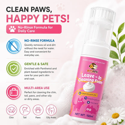 KOPIPETS Pet Leave-In Cleaning Foam 150ml