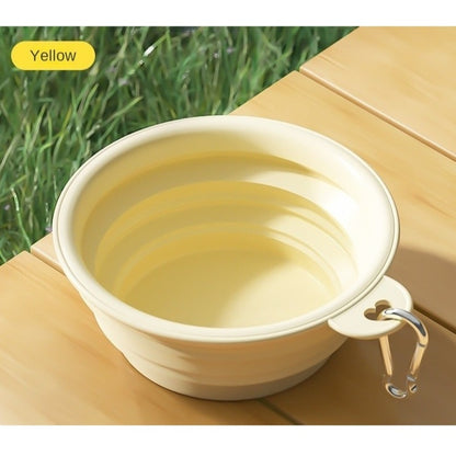 Kopipets Portable Silicone Pet Bowl - Foldable Travel Dog & Cat Food Water Dish for Outdoors