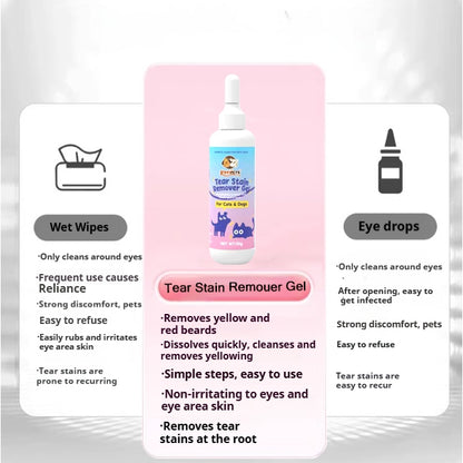 Kopipets Tear Stain Remover Gel 30g | Eye Care for Cats & Dogs | Removes Tear Stains | Cleans & Brightens | Safe Herbal