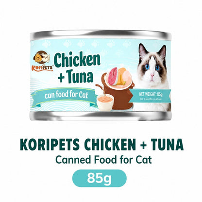 Kopipets Cat Wet Food 85g Chicken Tuna Salmon Goat Milk Honey Egg Yolk Mousse Cat Can Complete Meal