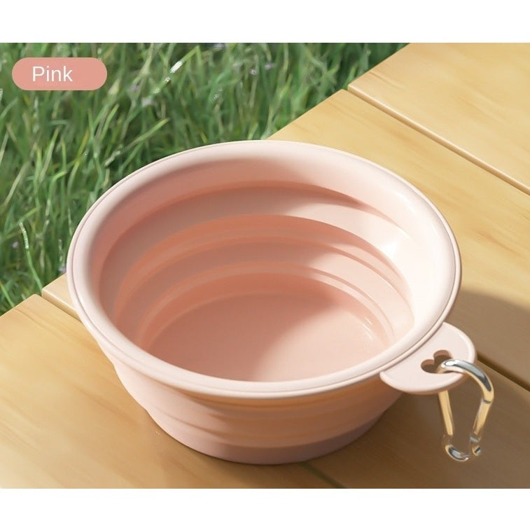 Kopipets Portable Silicone Pet Bowl - Foldable Travel Dog & Cat Food Water Dish for Outdoors