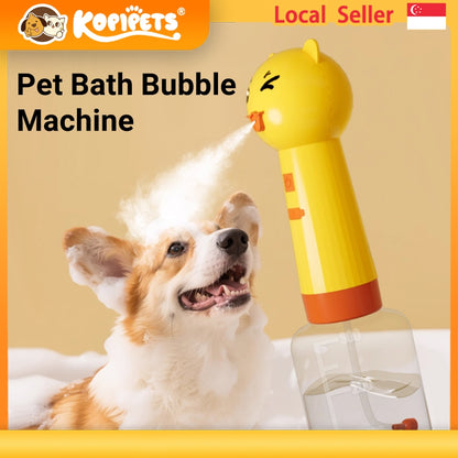 Pet Foam Maker for Dogs & Cats Automatic Bubble Bath Dispenser, Creamy Foam, Deep Clean, Type-C Rechargeable