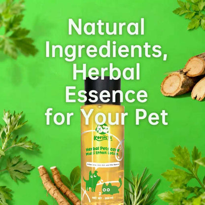 KOPIPETS 200ml Herbal Pets Care Multi Effect Lotion Antibacterial,Anti-Itch,and Mite Removal for Cats & Dogs