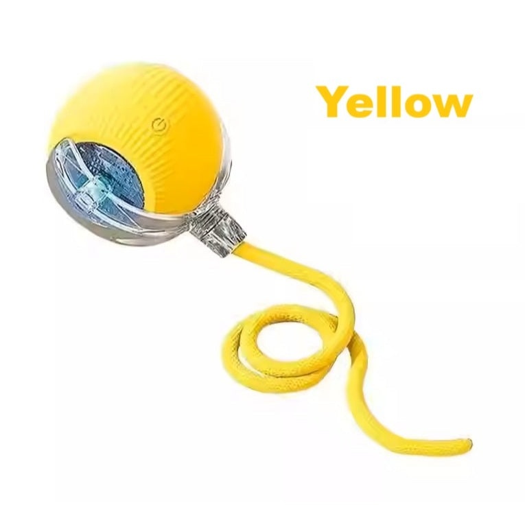 Kopipets Automatic Self-Moving Cat Toy Ball - Smart Interactive Teaser with Flashing Lights & Random Bounce