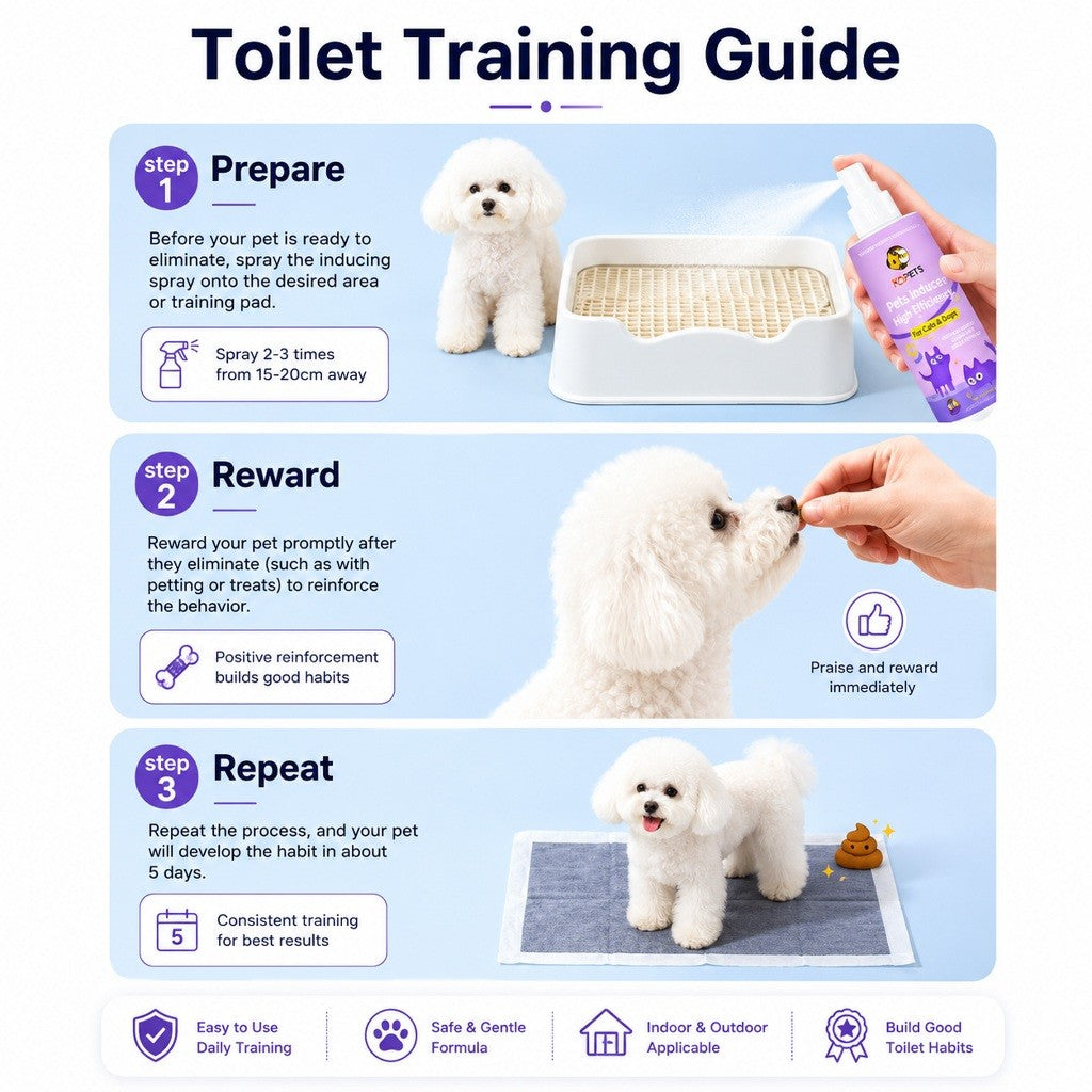 KOPIPETS 100ml Pet Inducer Spray – Beginner-Friendly & Easy Training, High Efficiency Toilet Trainer for Cats & Dogs