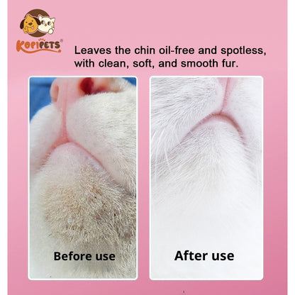KOPIPETS 150ml Pet Leave-In Cleaning Foam – Effective & Gentle Cleansing for Black Chin, Oily Tail & Paw
