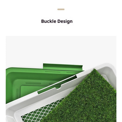 Koipets Pet Grass Toilet Large Dog Potty with Detachable Grid, Flip Cover & Easy Cleaning Design