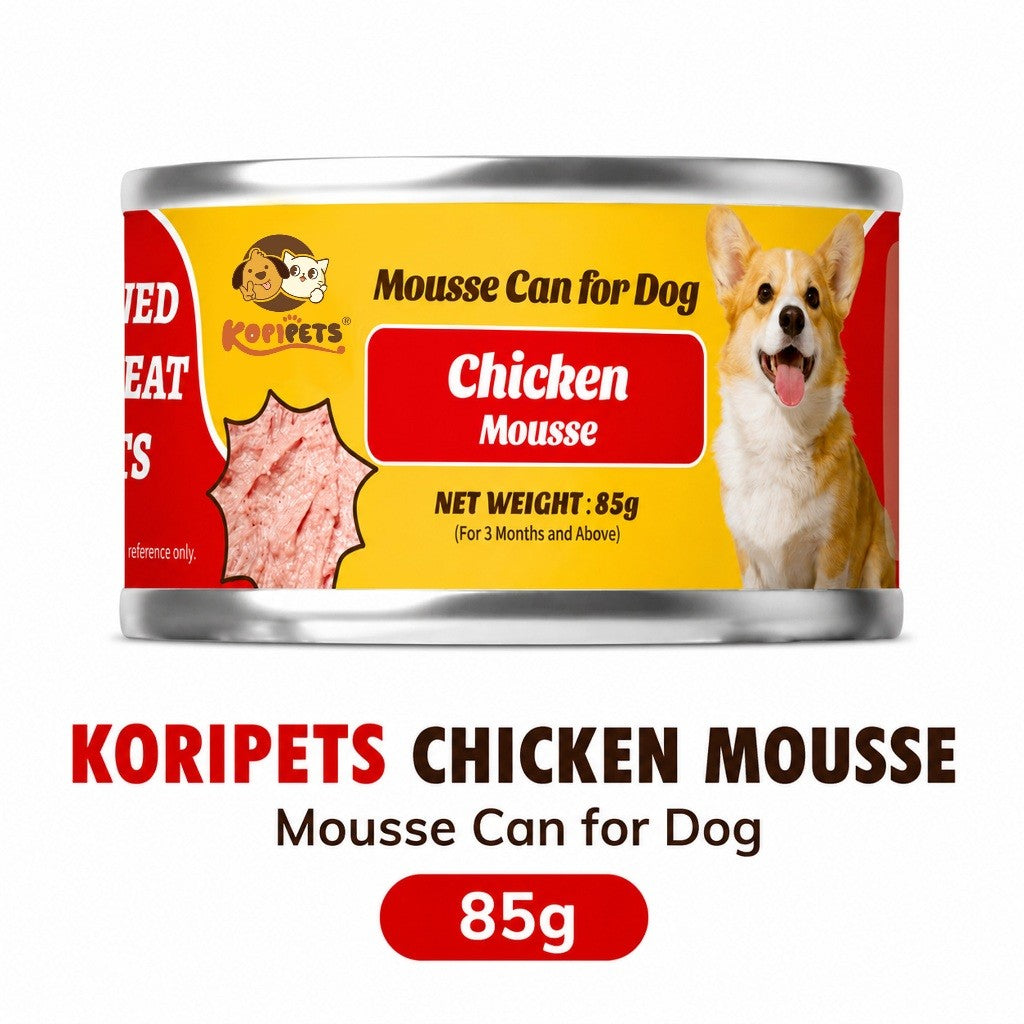 Kopipets Dog Wet Food 85g Chicken Mousse Chicken Pumpkin Carrot Complete & Balanced Dog Can Food