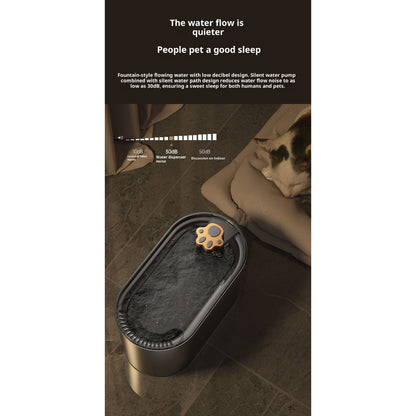 Kopipets Smart Pet Water Fountain 3000ml Automatic Circulating Filter, Quiet Pump, Flowing Oxygen Water