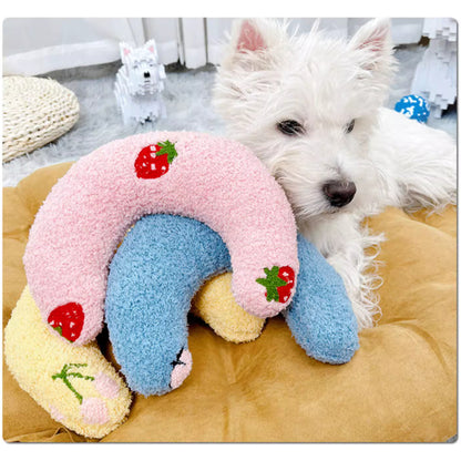 Kopipets Moon-Shaped Pet Pillow for Dogs & Cats – Soft Plush Sleeping Bed for Small Pets | Cozy Cuddle Pad