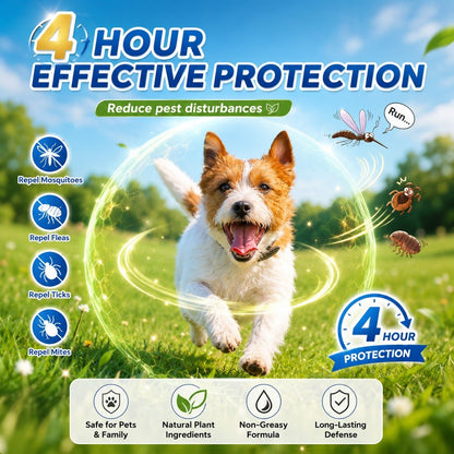 Kopipets Outdoor Pet Repellent Protective Spray 300ml｜Natural Plant Essential Oils, Full-Body Protection for Pets