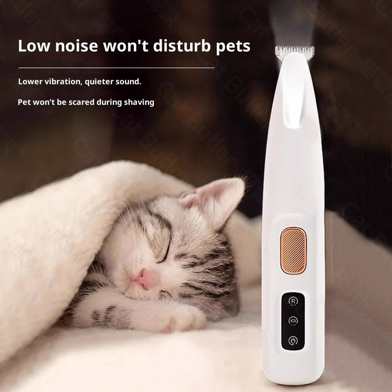 Kopiets Pet Hair Trimmer Silent Clipper for Cats & Dogs, Wide Blade, Washable, No Hair Jamming