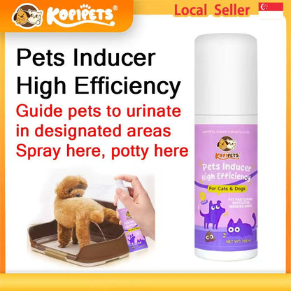 KOPIPETS 100ml High Efficiency Pets Inducer Spray – Safe & Eco-Friendly Toilet Training for Cats & Dogs
