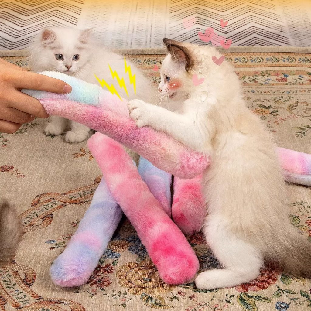 Kopipets Plush Catnip Cat Pillow Toy Soft Chew Kick Toy for Cats Matatabi Boredom Relief Dental Play