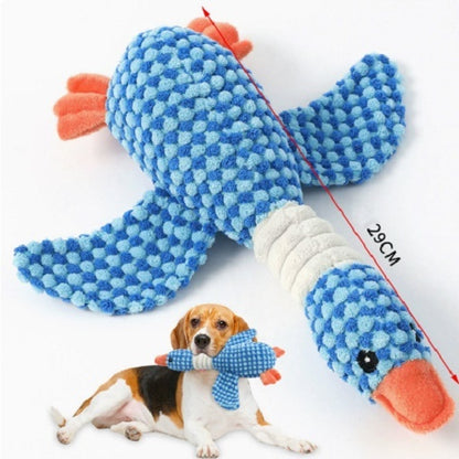 Kopipets Durable Squeaky Dog Toy Plush Chew Toy for Puppies Large Dogs Teething Training Interactive Comfort Toy