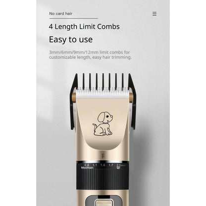 Kopipets Pet Hair Clipper Electric Grooming Shaver for Dog Cat Rabbit Low Noise Rechargeable Trimmer