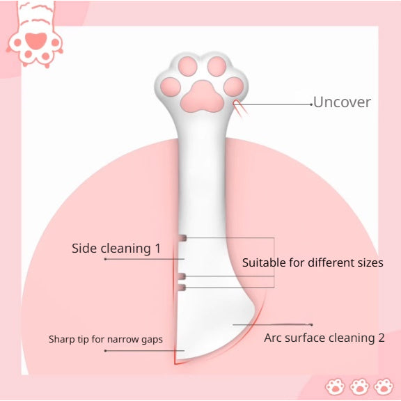 Kopipets Cat Paw Can Opener Spoon Silicone Pet Food Scoop Lid for Cat Dog