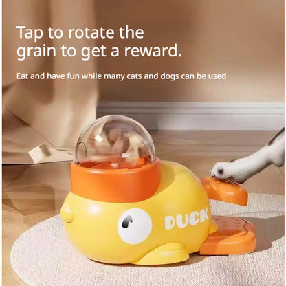 Kopipets Dog & Cat Interactive Treat Toy Duck Food Dispenser Puzzle Feeder