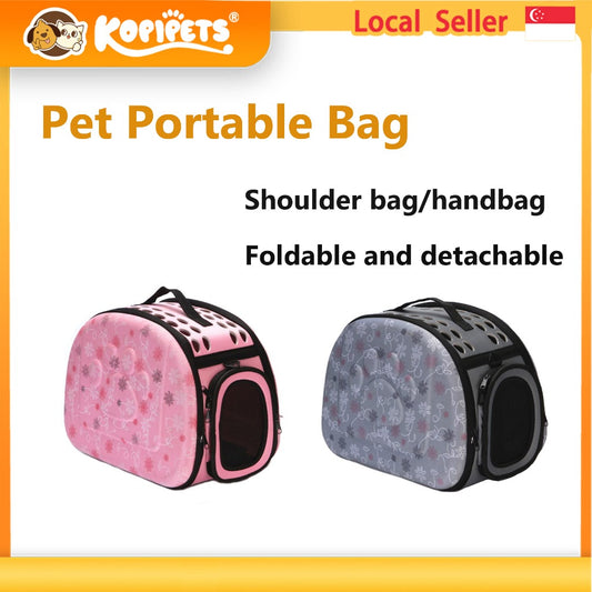 Kopipets Foldable EVA Pet Carrier Bag Portable Handheld Shoulder Cat Dog Travel Bag Lightweight Durable