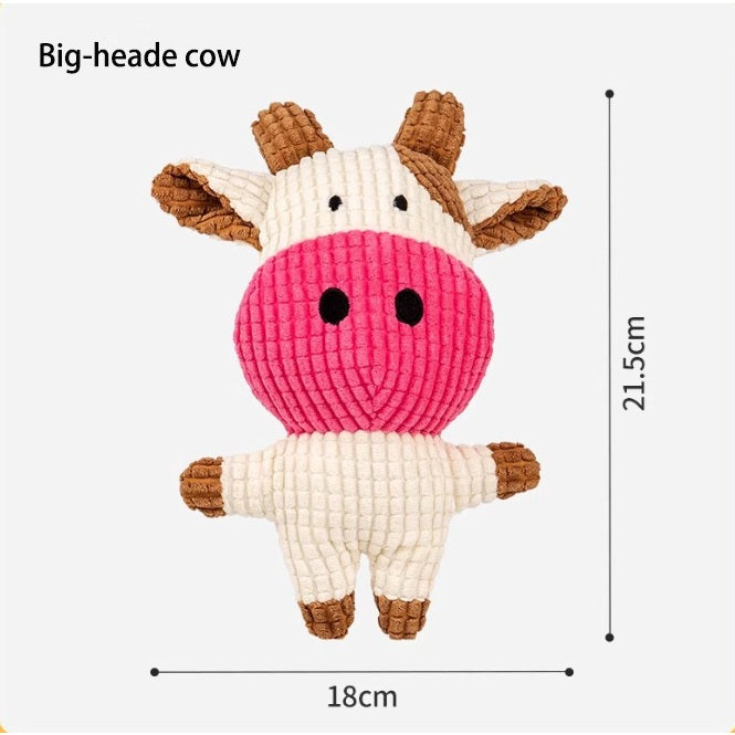 Kopipets Durable Squeaky Plush Dog Toy for Puppies Chew Teething Toy Small Medium Dogs Boredom Relief