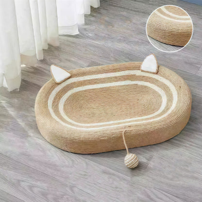 Kopipets Large Sisal Cat Scratcher Bed Bowl Durable Cat Scratch Board Nest Anti-Shed Claw Grinding Toy