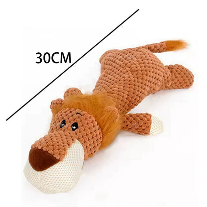 Plush Squeaky Dog Toy Durable Chew Toy for Puppy Teddy Shiba Pomeranian Boredom Relief Sleep