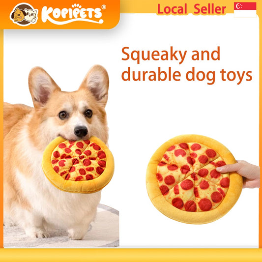 Kopipets Durable Squeaky Dog Toy Plush Chew Toy for Puppies Large Dogs Teething Training Interactive Comfort Toy
