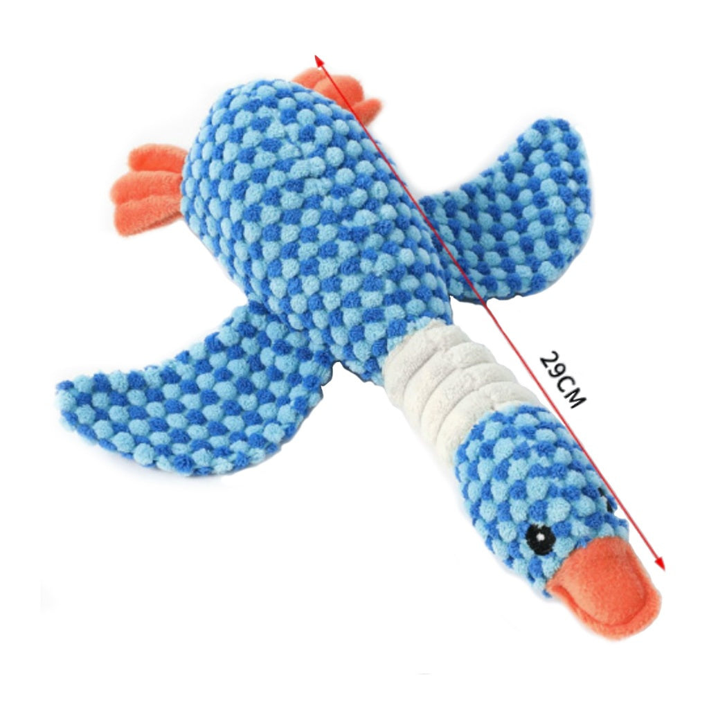 Squeaky Plush Duck Dog Toy - Cuddly & Durable Chew Companion for Small | Soft Sleep Buddy with Teeth-Cleaning Texture
