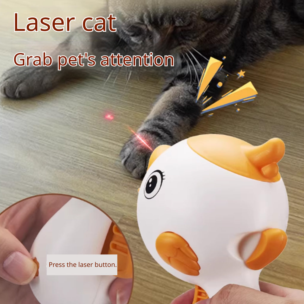 Kopipets Interactive Cat Toy Food Launcher Laser Teaser Pet Treat Dispenser Training Play Entertainment Device
